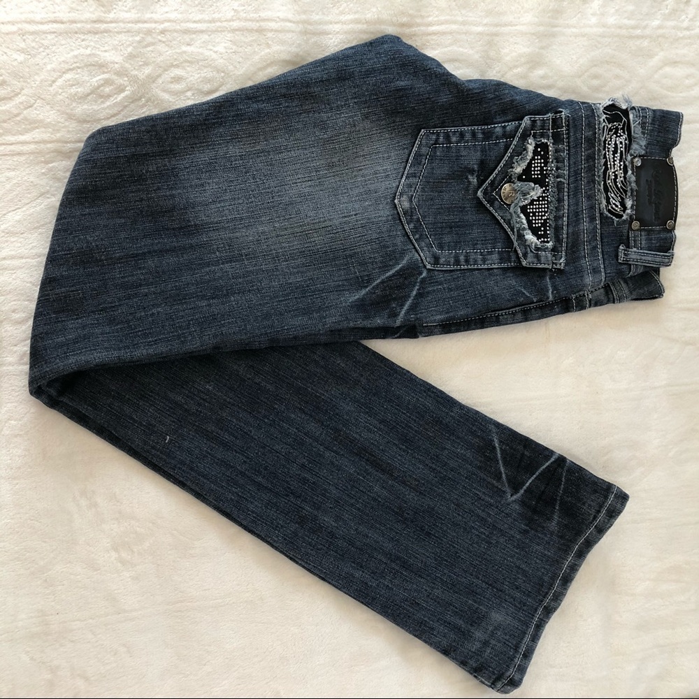 Red rivet jeans size 1